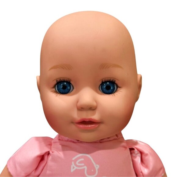 Zapf Creation Baby Girl Doll Vinyl Head Limbs Soft Body Blue Sleepy Eyes 13 Inch - Picture 2 of 7